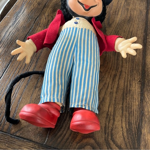 Disney Mickey Mouse Vintage Doll Large “RARE” Rubber, Face, Hands Feet, Large, - Picture 15 of 16